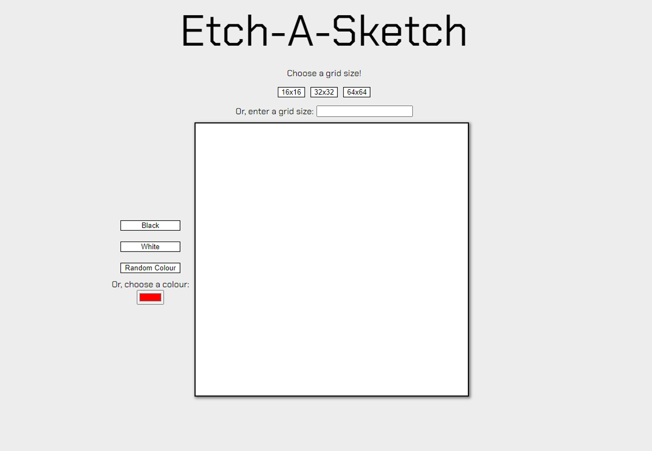 Etch-a-sketch Project